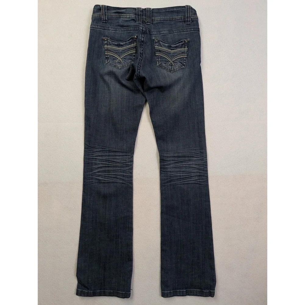 Stetson Womens‎ Jeans Hollywood Bootcut Size 4 Long 818 Blue